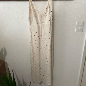 Heart print summer dress